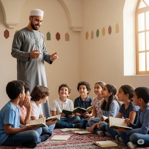 Quran study session with the academy